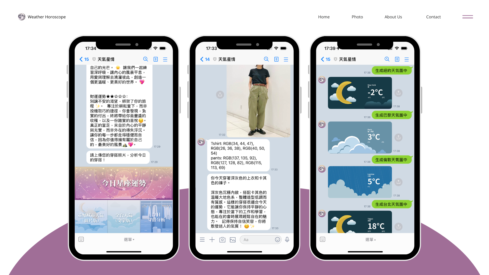 天氣星晴 Line bot